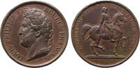 Frankreich Medaille Bronze Helene (1814-1858) - auf den Tod Ihres Gatten Ferdinand Philipp Herzog von Orleans, Kopf seines Vaters Louis Philippe I / -
