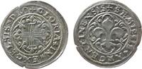 Strasbourg 6 Deniers Ag Strasbourg Stadt (Alsace / Elsass), ca. 2 Gramm, Plappert, kleiner Schrötlingsriß -