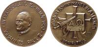 Vatikan Medaille Bronze Johannes Paul II (1978-2005) - auf seinen Besuch in der BRD, Büste halblinks / Alpha und Omega, Signatur: HGB, ca. 40 MM -