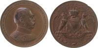 Bismarck Medaille Bronze Bismarck (1815-1898) - auf seinen 70. Geburtstag, und 50-jähriges Dienstjubiläum, v. K. Schwenzer, ca. 38 MM, kleine Rand -