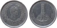 Städte Medaille Zinn Rochlitz (Sachsen) - auf die Errichtung des Friedrich-August-Turmes, Büste von Friedrich August II. nach rechts / Ansicht d -