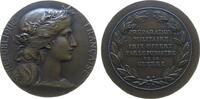 Frankreich Verdienstmedaille Bronze Kriegsministerium - für militärische Vorbereitungen, Büste der Marianne nach rechts / Mehrzeiler, v. Dupuis, ca. 50 MM, R -