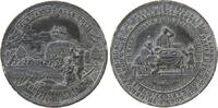 Städte Medaille Zinn Halle (Sachsen) - auf die Teuerung und den Erntesegen, hungernde Familie / Bauern bei der Ernte, v. Lorenz, ca. 42 MM, GPH -
