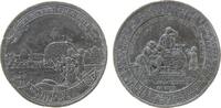 Städte Medaille Zinn Halle (Sachsen) - auf die Teuerung und den Erntesegen, hungernde Familie / Bauern bei der Ernte, v. Lorenz, ca. 42 MM, GPH -