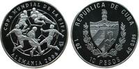 Kuba 10 Pesos Ag Fünf Spieler, Fußballweltmeisterschaft in Deutschland 2006 -