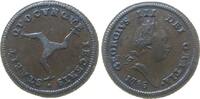 Man 1/2 Penny Ku Georg III, Riffelrand, diagonally milled edge -