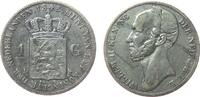Nachprägungen 1 Gulden Bronze (?) versilbert Willem II, zeitgenössische Fälschung, teilweise Abrieb, ca. 9,75 Gramm -