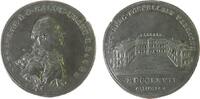 Städte Medaille Silber Christian Friedrich Karl Alexander (1757-1791) - auf die Bruckberger Porzellanfabrik, Brandenburg-Ansbach, Brustbild nach -