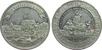 Städte Medaille Zinn Halle (Sachsen) - auf die Teuerung und den Erntesegen, hungernde Familie / Bauern bei der Ernte, v. Lorenz, ca. 42 MM, GPH -