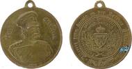 Bismarck tragbare Medaille Bronze Bismarck (1815-1898) - auf seinen 70. Geburtstag, und sein 50-jähriges Dienstjubiläum, Brustbild in Uniform halbrechts / -