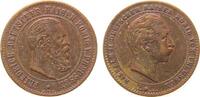 vor 1914 Medaille Bronze Friedrich und Wilhelm II, v. J + T. Frankfurt, ca. 22,5 MM, entfernte Öse -