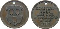 München Jeton Bronze Rottmannshöhe - auf das Künstlerfest, Bayern, Wappen / Mehrzeiler, ca. 20,2 MM, oben gelocht -
