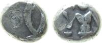 Britisch Indien 2 Fanam Ag Madras, 1765-1807, Mit.1805, ca. 1,8 Gramm -