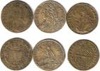 Jetons Lot zu 3 Jetons Bronze Louis XV. o.J. (24,5 MM - Apollo über Drachen), Louis XVI. 1792 (24 MM - Optimo Principi), Louis XIII. o.J. (24,5 MM - Le -