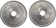 Norwegen 1 Krone KN Haakon VII, kleiner Schrötlingsriß, Siegs 60 -