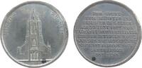 Ulm Medaille Zinn Ulm - auf den Münsterausbau und die Münsterrestaurierung, Ansicht des Münsters von vorn / Mehrzeiler, v. Neuss, ca. 33,3 MM -