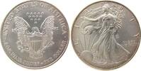 USA 1 Dollar Ag Walking Liberty, etwas Patina -