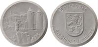 Luxemburg Medaille Porzellan Luxemburg - Ehrengabe der Stadt, Charlotte (1919-1964), Alte Stadtansicht mit Burgtor und Stadtmauer / Wappenschild un -