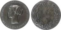 Luxemburg Medaille Bronze versilbert Charlotte (1919 - 1964), Büste nach links / leeres Gravurfeld, v. Claus Cito, ca. 70 MM, etwas fleckig, -