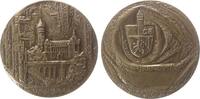 Luxemburg Medaille Bronzeguß Caisse d'Epargne Banque de l'Etat - auf den 150. Jahrestag, Jean 1964-2000, Stadtansicht / Wappen, v. Charlotte Engels -
