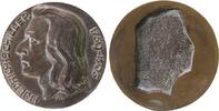 Schiller Medaille Bronzeguß Schiller Friedrich (1759-1805), Dichter Philosoph und Historiker, Büste nach links, einseitig, Signatur: JR (J.Remenyi -