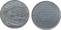 vor 1914 Medaille Zinn Eckernförde - auf das Seegefecht am 5. April, die brennenden Wracks der dänischen Schiffe Christian VIII. und Gefion in der -