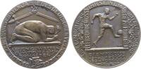 Sport Medaille Bronze DFB (Deutscher Fußball Bund) - auf den 10. Jahrestag des Beginns des 1. Weltkrieges, Nackter niederkauender Jüngling - da -