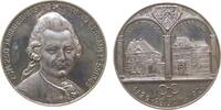 Personen Medaille Silber Lessing (1729-1781) - auf seinen 200. Gebursttag, Kamenz, Dichter und Kritiker, Büste von vorn / Geburts- und Sterbehaus, -