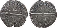 Belgien Hennegau Grande Plaque Ag Wilhelm III. von Bayern. (1356-1389), Valenciennes, Schrötlingsrisse, Hennegau, ca. 2,6 Gramm, Double Gros -