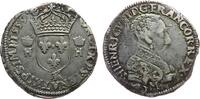 Frankreich Teston Ag Henri II (1547-59), K (Bordeaux), ca. 9,51 Gramm -