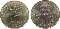 Frankreich 10 Francs NiMs Montgolfier, Heißluftballon, Schön 245 -