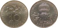 Frankreich 10 Francs NiMs Montgolfier, Heißluftballon, Schön 245 -
