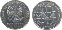 Polen 200 Zlotych KN Fußball-WM Mexiko 1986, Probe -