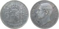 Spanien 5 Pesetas Ag Alfonso XII, MS-M -