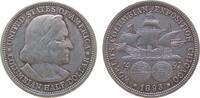 USA 1/2 Dollar Ag Kolumbus, Columbian Exposition -