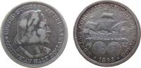 USA 1/2 Dollar Ag Kolumbus, Columbian Exposition -