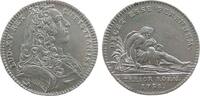 Jetons Jeton Silber Louis XV. (1715-1774) - Tresor Royal, Büste nach rechts / Flußgott mit Quellurne, v. Duvivier, ca. 28,5 MM, ca. 7,6 Gramm -
