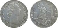 Jetons Jeton Silber Louis XV. (1715-1774) - auf die königliche Akademie, Académie Royale, Brustbild nach rechts / Eine in antikem Stil geklei -