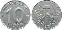 DDR 10 Pfennig Al E, Muldenhütten, minimale feinste Kratzerchen -