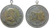 Kaiserslautern tragbare Medaille Bronze Kaiserslautern - auf das IV. Oberrheinische Kreisturnfest, Büste von Jahn nach rechts / zwei Wappen und Schrift, ca. 28,5 -
