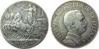 Italien 2 Lire Ag Victor Emanuel III, Rom -
