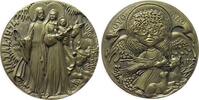 Weihnachten Medaille Bronze Heilige Maria und Josef neben Esel und Kuh, / Engel (mit floralem Muster) mit Getreidegarbe hinter Lämmer, Natal, Weihnac -