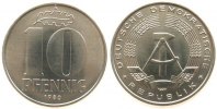 DDR 10 Pfennig Al A, Berlin, matt -