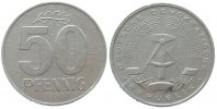 DDR 50 Pfennig Al A, Berlin, Export, minimal fleckig -