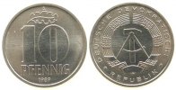 DDR 10 Pfennig Al A, Berlin, matt -
