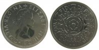 GB Großbritannien ab 1708 2 Shilling KN Elisabeth II -