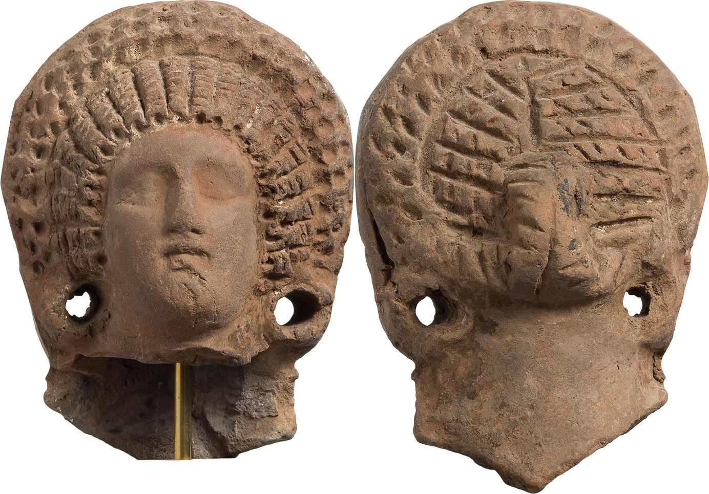 150-200 egyptian egyptian terracotta head of baubo