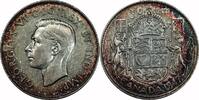 Canada 50 Cents Canada, Curved 7, 1947, 50 Cents, AU -
