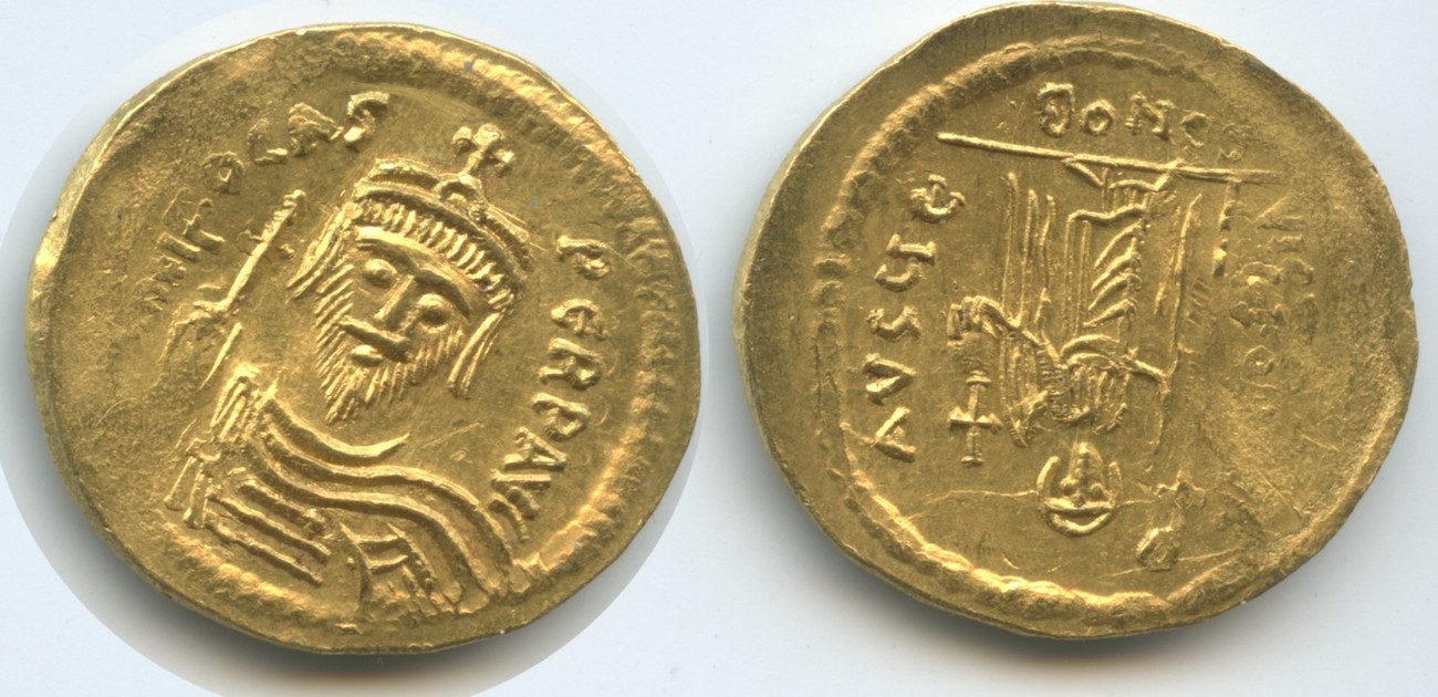 solidus gold 602-610 byzanz phocas m#5552 - constantinopel ef