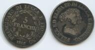Italien Lucca Piombino 5 Franchi Silber GS1435 - Elisa Bonaparte und Felice Bacciocchi 1805-1814 Italy -